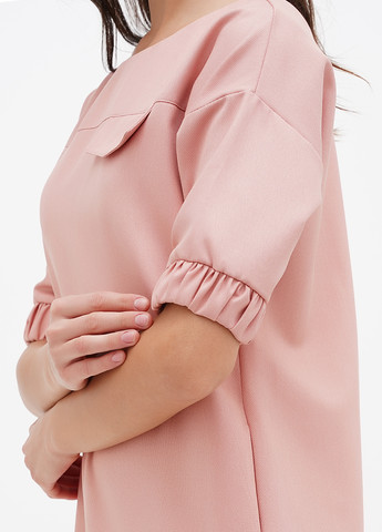 Пудрова кежуал сукня Sassofono однотонна