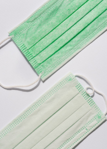 Медицинские маски с петлями для ушей трехслойные 50 шт. Зеленая Medicom (254092001)