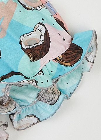 Серый летний комплект (боди, шорты, повязка) dexter's