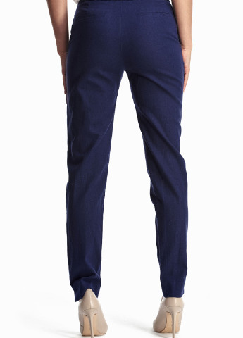 Темно-синие кэжуал демисезонные брюки Natali Bolgar