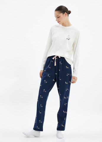 Комбинированная всесезон пижама (лонгслив, брюки) лонгслив + брюки KOTON