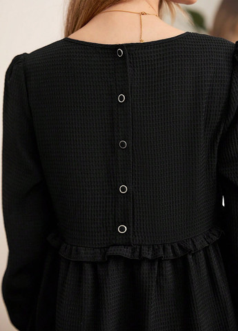 Чорна вечірня, кежуал сукня кльош SHEIN однотонна