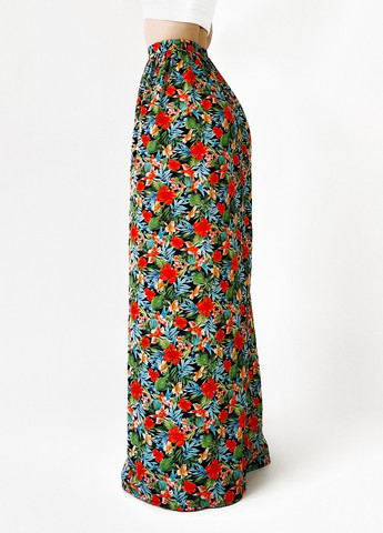 Черная кэжуал цветочной расцветки юбка Boohoo