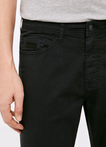 Черные кэжуал демисезонные зауженные брюки Springfield