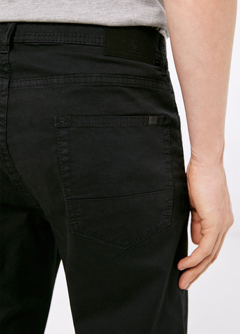 Черные кэжуал демисезонные зауженные брюки Springfield