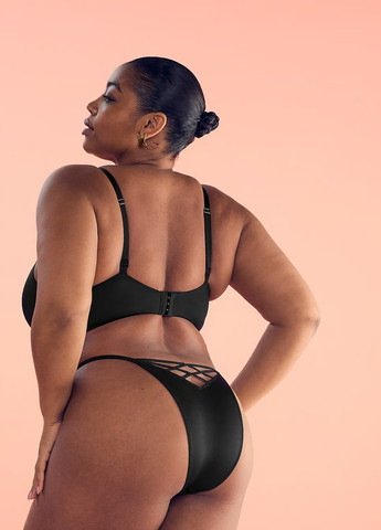 Черный демисезонный комплект (бюстгальтер, трусики) Victoria's Secret