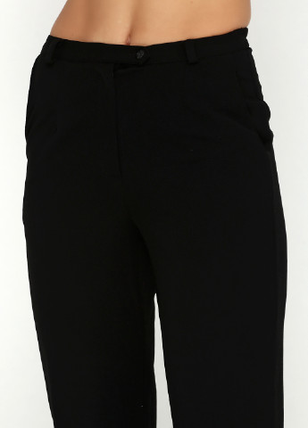 Черные кэжуал демисезонные прямые брюки Covington