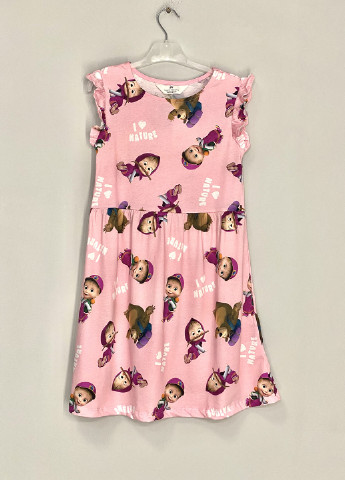 Светло-розовое платье H&M (254453144)
