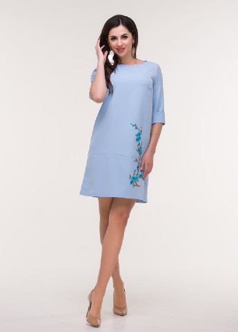 Голубое кэжуал платье Ravol
