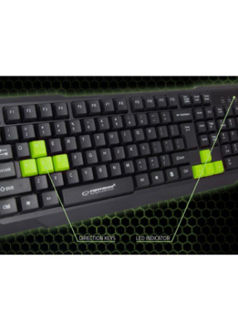 Клавіатура EGK102 Green USB (EGK102GUA) Esperanza (208683888)