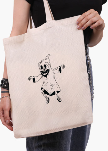 Эко сумка шоппер белая Скелет (Skeleton) (9227-2085-WT) Еко сумка шоппер біла 41*35 см MobiPrint (215977516)