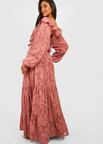 Рожева кежуал сукня з відкритою спиною Boohoo з квітковим принтом