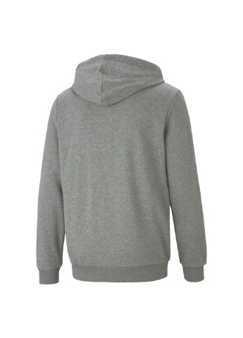 Серая демисезонная толстовка essentials small logo full-zip men's hoodie Puma