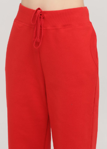Красные спортивные демисезонные прямые брюки Gildan