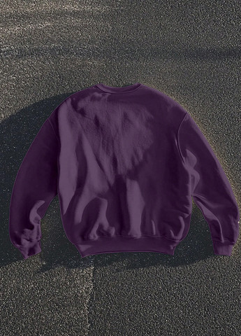 Фиолетовый свитшот SHEIN рисунок без декора (346790380)