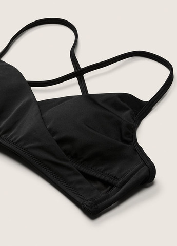 Черный демисезонный купальник (лиф, трусики) бикини, раздельный Victoria's Secret