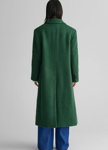 Зеленое демисезонное Пальто двубортное Gant