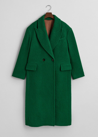 Зеленое демисезонное Пальто двубортное Gant