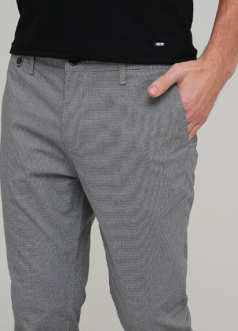 Светло-серые кэжуал демисезонные классические брюки Trend Collection