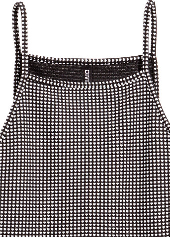 Черно-белое кэжуал платье H&M