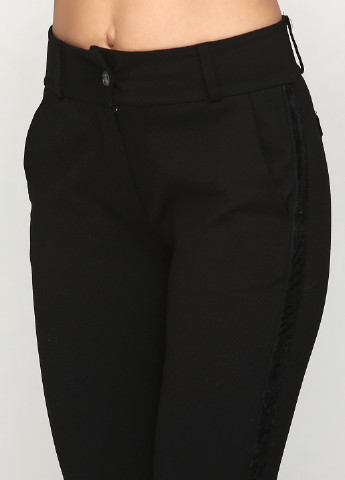 Черные кэжуал демисезонные зауженные брюки Y.TWO