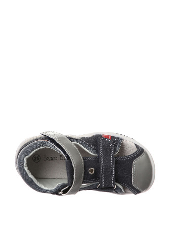 Темно-серые кэжуал сандалии SAXO KIDS на липучке