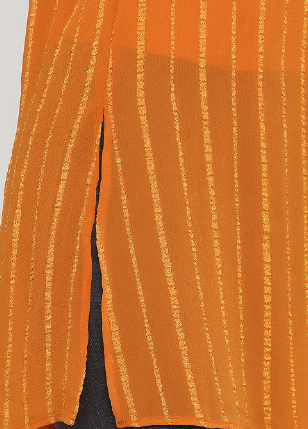 Туника Signature полоска оранжевая кэжуал полиэстер