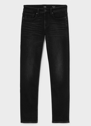 Темно-серые демисезонные зауженные джинсы C&A