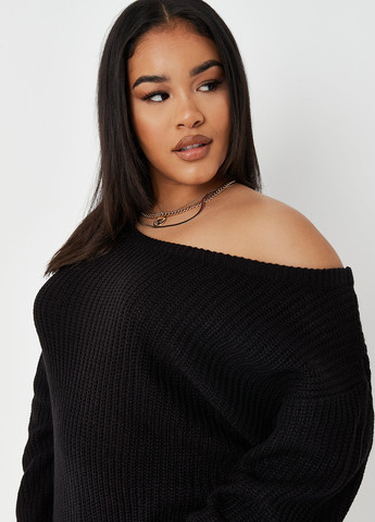 Чорна кежуал сукня сукня светр Missguided однотонна