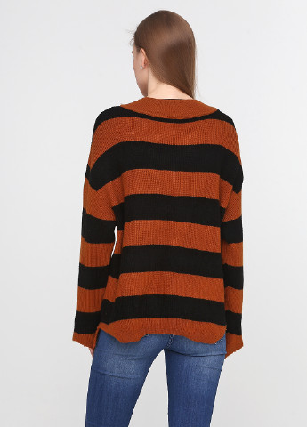 Коричневый демисезонный пуловер пуловер Only