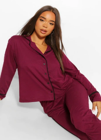 Фиолетовая всесезон пижама Boohoo