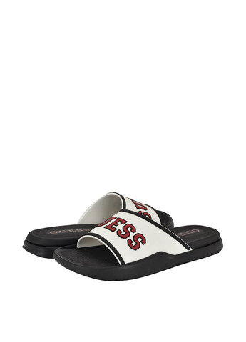 Черно-белые кэжуал шлепанцы Guess