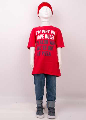 Красная летняя футболка The Children's Place