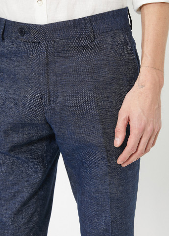 Темно-синие классические демисезонные классические брюки KOTON
