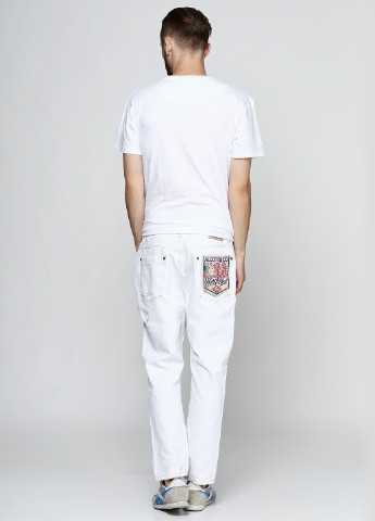 Белые демисезонные прямые джинсы Alcott