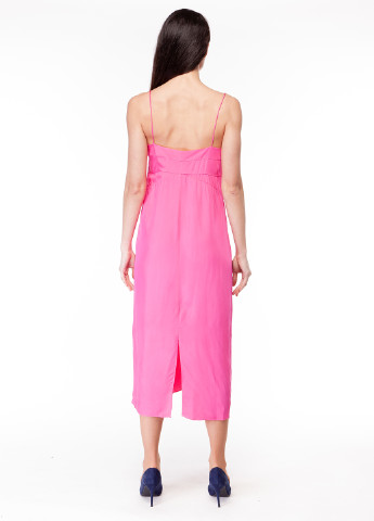 Рожева кежуал сукня H&M однотонна