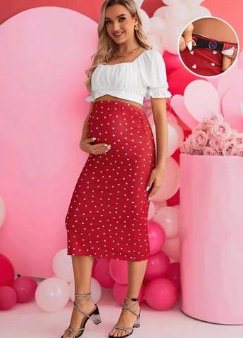 Комбинированный летний комплект для беременных (топ, юбка) SHEIN