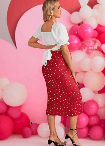 Комбинированный летний комплект для беременных (топ, юбка) SHEIN