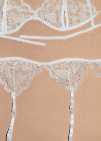 Белый демисезонный сексуальный соблазнительный эротический комплект – эротическое бельё Langsha