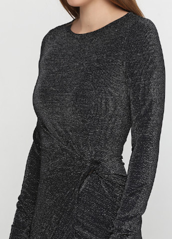 Грифельно-сіра вечірня платье міді H&M