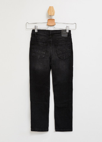 Черные демисезонные прямые джинсы DeFacto