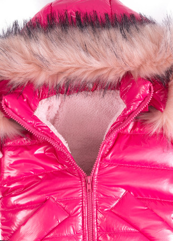 Малиновая зимняя куртка малышка для девочки зимняя Vestes