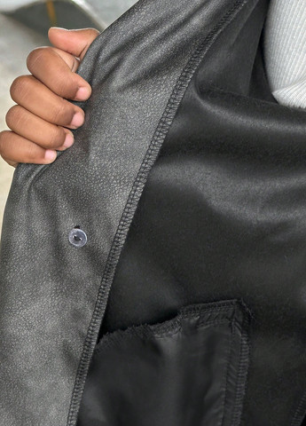 Сіре демісезонне Пальто двобортне SHEIN