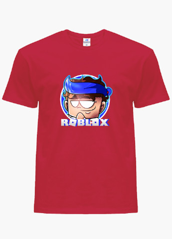Красная демисезонная футболка детская роблокс (roblox)(9224-1224) MobiPrint
