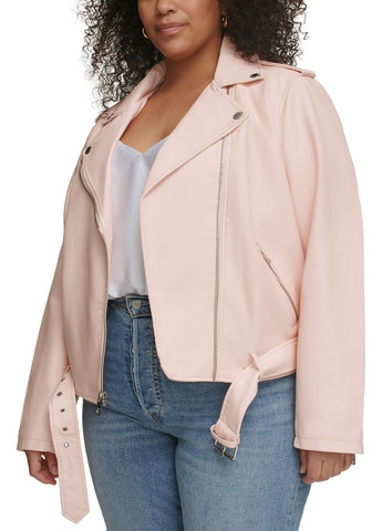 Розовая демисезонная куртка байкерская, косуха Levi's