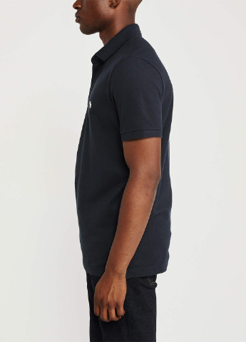 Темно-синяя футболка-поло для мужчин Abercrombie & Fitch