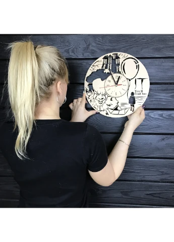 Круглые концептуальные часы из дерева «Оно» 7Arts (253566636)