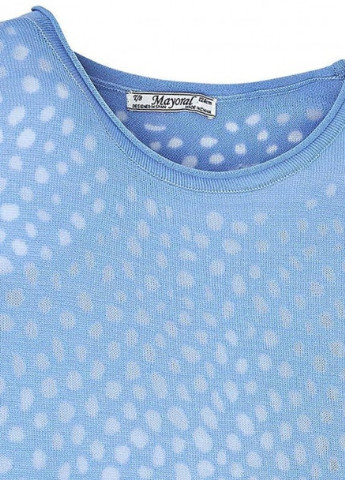Голубой демисезонный свитер для девосвитер для девочки (6306)чки 6306) Mayoral