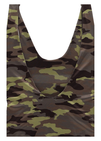 Оливковый (хаки) летний купальник слитный PrettyLittleThing