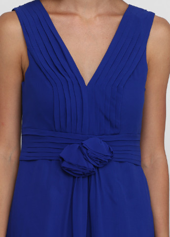 Темно-синее кэжуал платье а-силуэт Maison однотонное